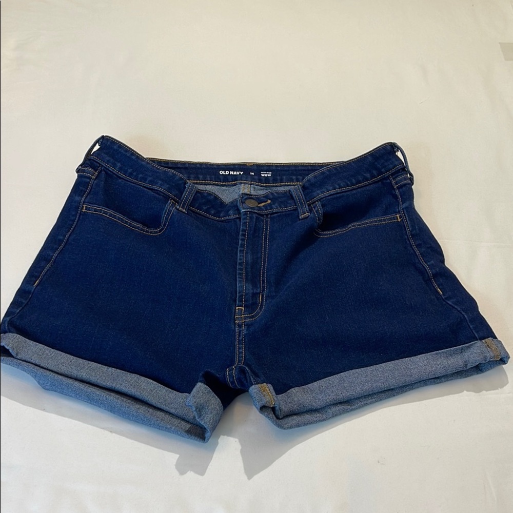 Old Navy Women's Blue Denim Shorts SIZE 14